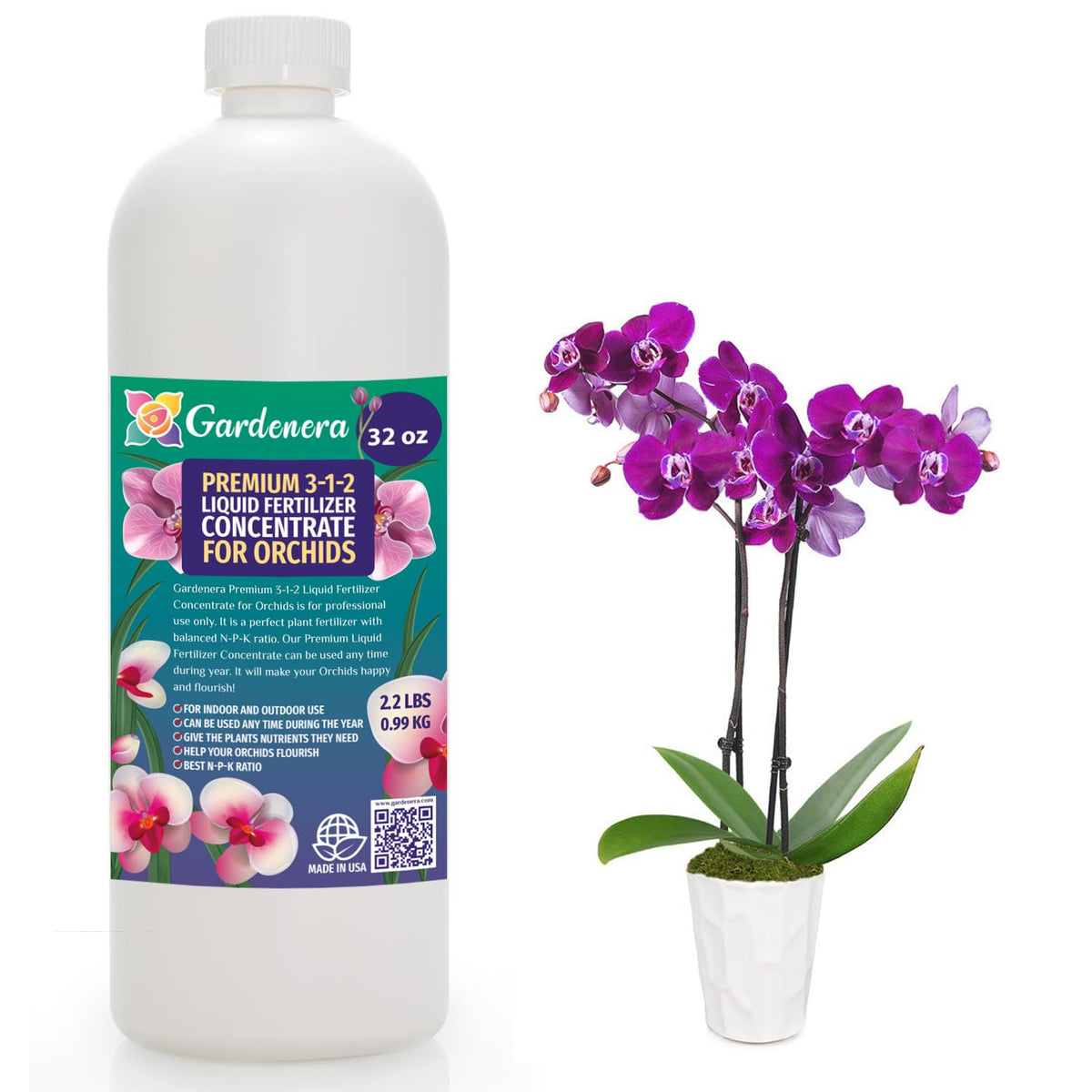 is orchid fertilizer good for other plants Premium Liquid Orchid Plant Fertilizer - 3-1-2 Concentrate for Indoor Plants and Flowers by Gardenera | Organic Plant Food for Orchids