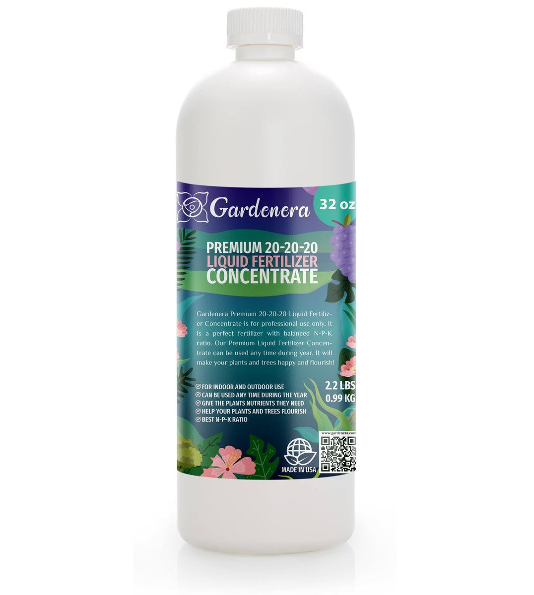 20-20-20 fertilizer for indoor plants Gardenera Premium All-Purpose 20-20-20 Liquid Fertlizer