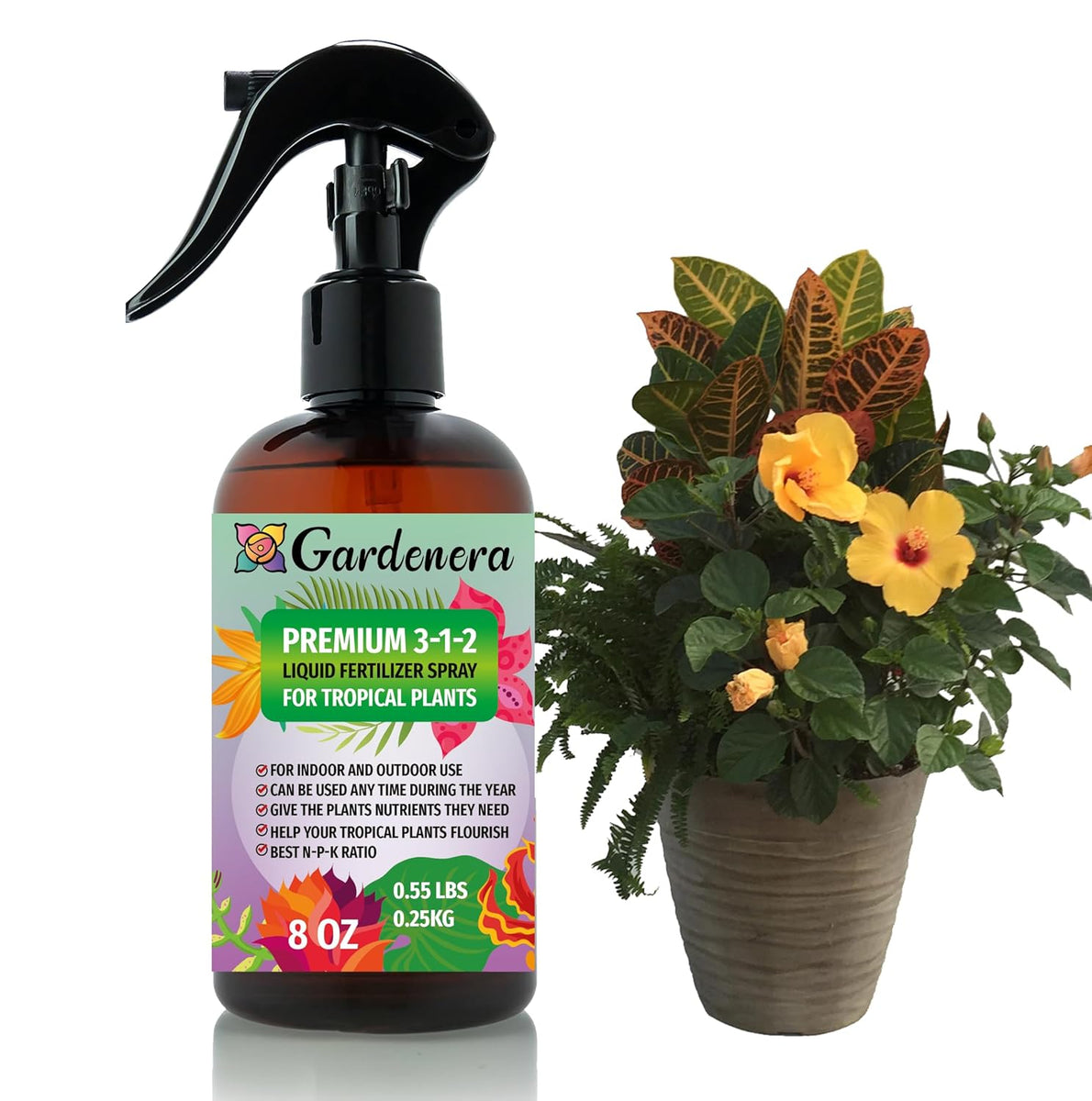 best indoor tropical plant fertilizer Gardenera Profsesional Tropical Plants Spray Fertilizer Mist for Home – Gardenera.com