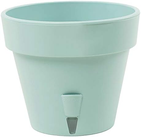 jade green planter Gardenera 11.8" LATINA Self Watering Planter in JADE