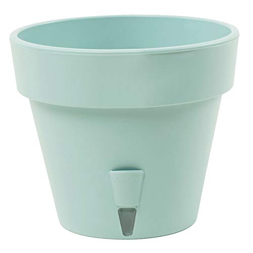 Gardenera 12.8" LATINA Self Watering Planter in JADE - Flower Pot with Bottom Watering and Water Level Indicator for Indoor/Outdoor use for All Plants, Flowers, Herbs