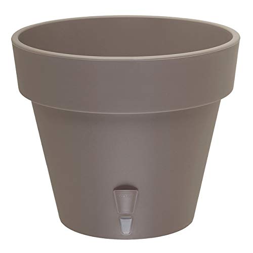 Gardenera 11.8" LATINA Self Watering Planter in SHADE - Flower Pot with Bottom Watering and Water Level Indicator for Indoor/Outdoor use for All Plants, Flowers, Herbs