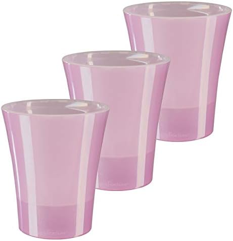 Gardenera 4.9" ARTE-DEA Self Watering Planters (SET of 3) in PINK - Indoor Flower Pot for All House Plants, Flowers and Orchids