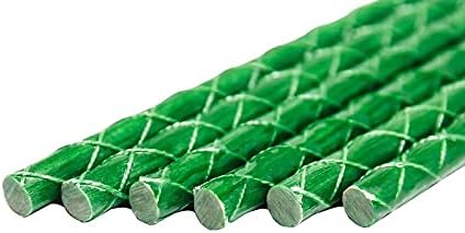 Eco-Friendly 2-FT Fiberglass Garden Stakes, Tomato Stakes, Plant Stakes (Pack of 20), 0.25-Inch Dia