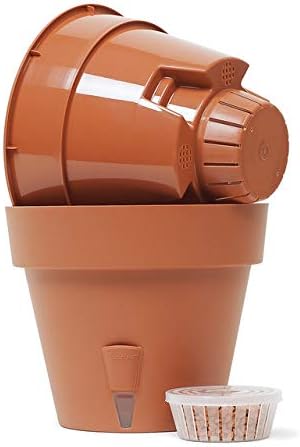 Gardenera 11.8" LATINA Self Watering Planter in SHADE - Flower Pot with Bottom Watering and Water Level Indicator for Indoor/Outdoor use for All Plants, Flowers, Herbs