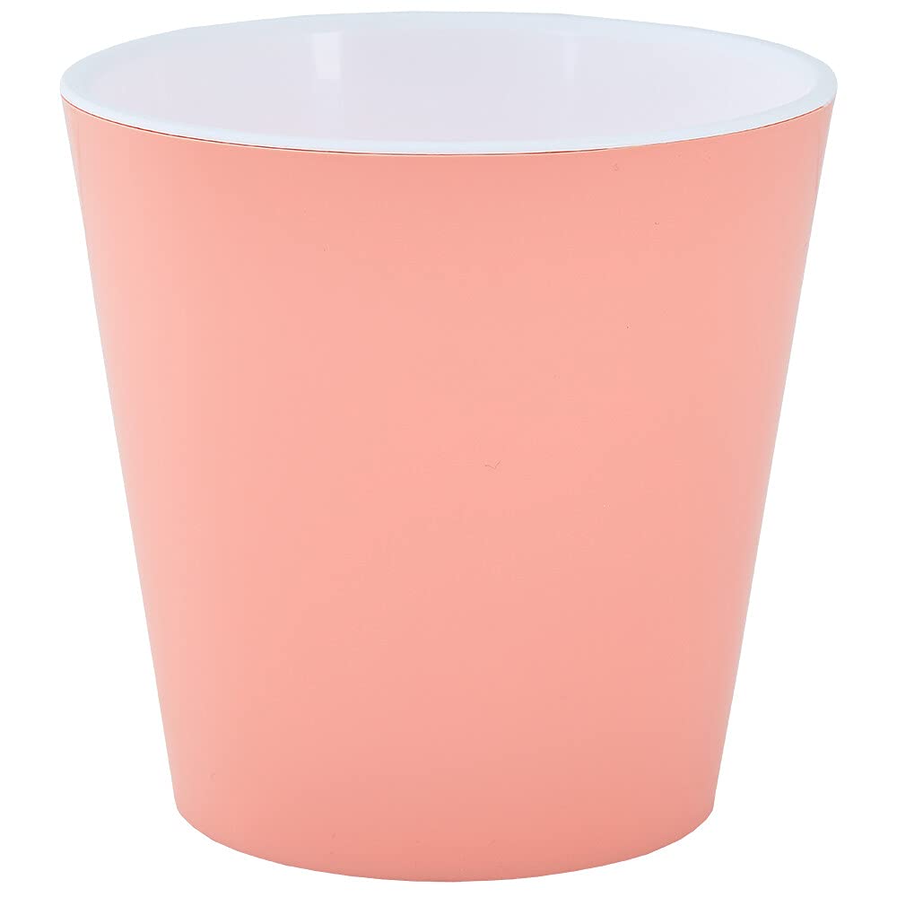 Gardenera ALEANA Planter - Deco - 5.1 Inch Flower Pot in Apricot/White