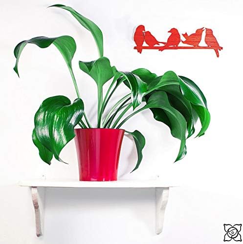 Gardenera 4.3" ARTE Self Watering Planter in RED-PEARL/WHITE - Indoor Flower Pot for All House Plants, Flowers, Herbs, Succulents, Orchideas, Dahlias and African Violets