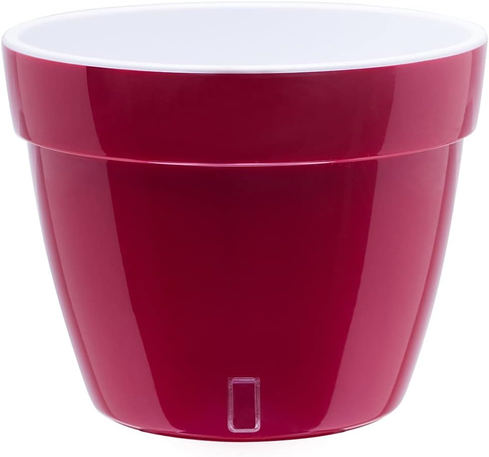 red planter indoor DecoPots - 9.2 Inch Self Watering Planter
