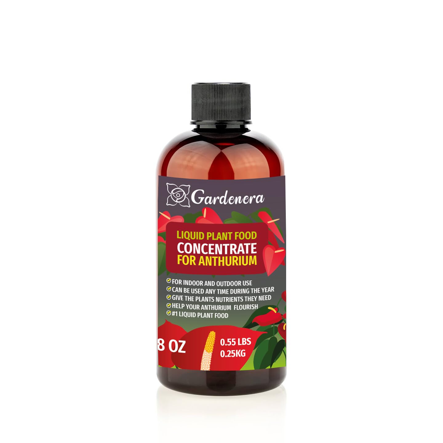 anthurium food Gardenera Plant Growth Superfood for ANTHURIUM with 18 Key Vitamins & Minerals - Organic Plant Food Fertilizer