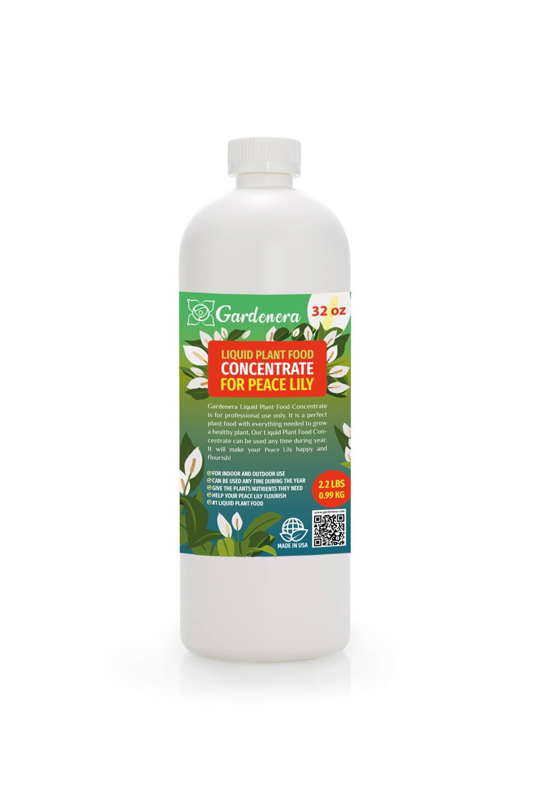 peace lily care fertilizer Gardenera Plant Growth Superfood for PEACE LILIES with 18 Vitamins & Minerals - Organic Plant Food Fertilizer