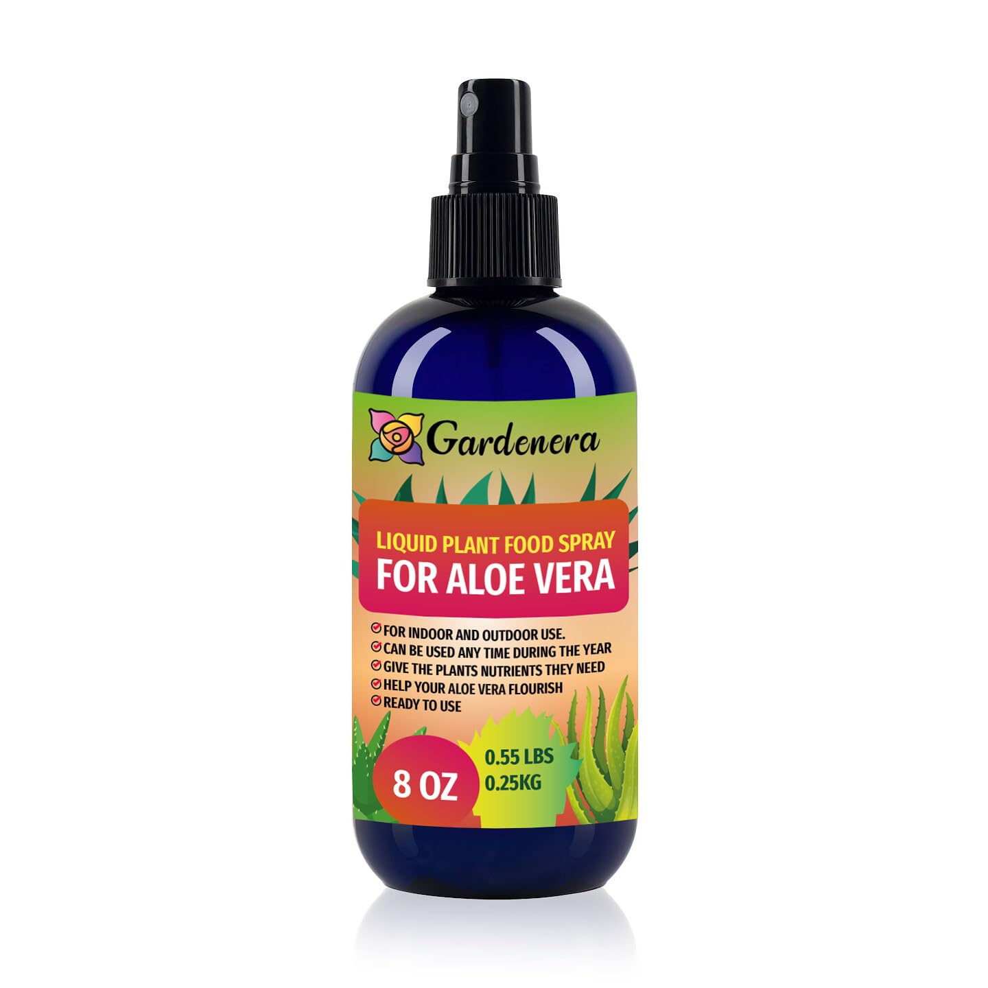 aloe vera spray for plants Gardenera Professional ALOE VERA Superfood Spray Mist for Home Gardening | Micro-Fungi Enriched Fertilizer Mist for Healthy Leaves & Growth
