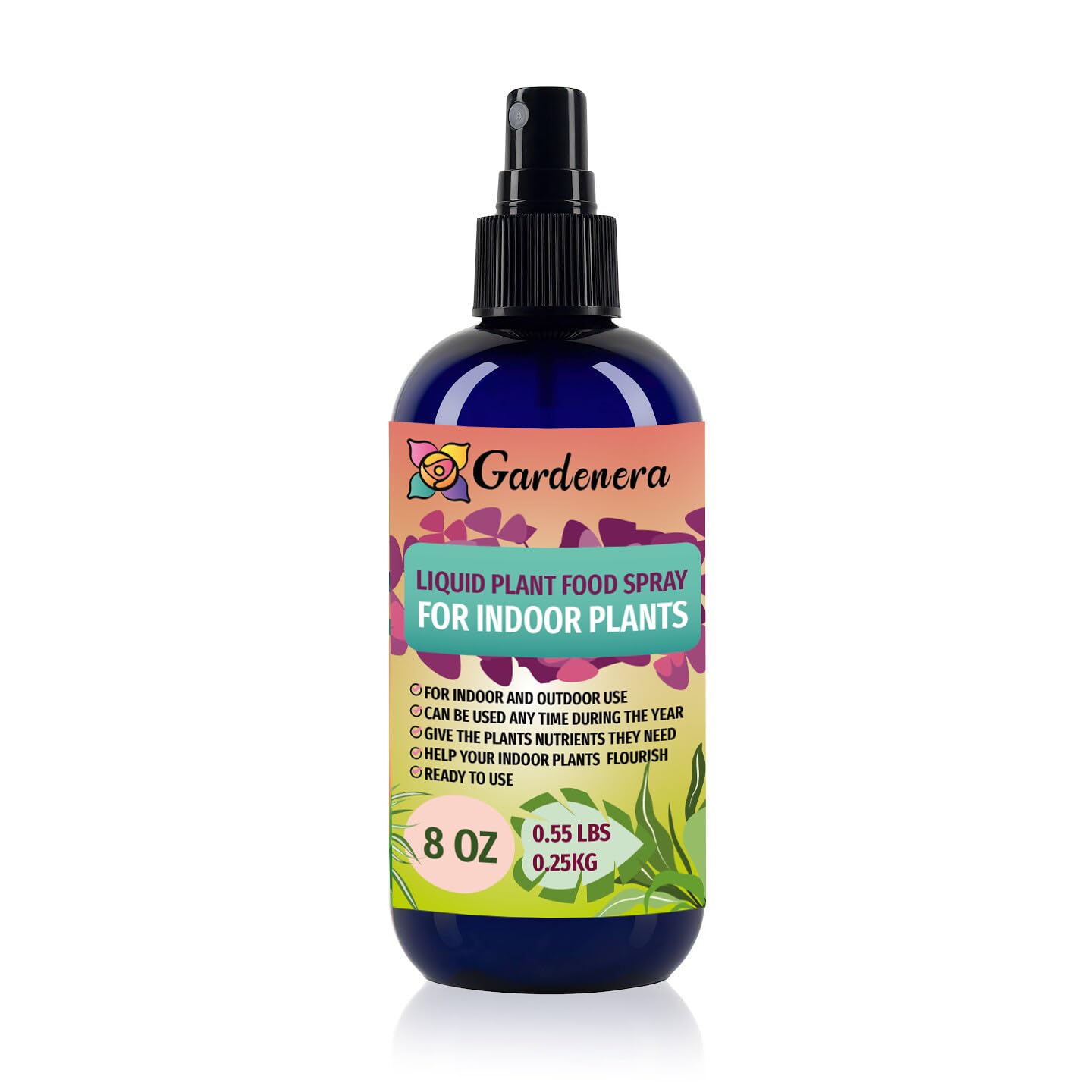 indoor plant food spray Gardenera Professional Indoor Plants Superfood Spray Mist for Home Gardening | Micro-Fungi Enriched Fertilizer Mist for Healthy Leaves & Growth