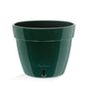 Santino Self Watering Planter Asti 11.8 Inch Green/Black Flower Pot