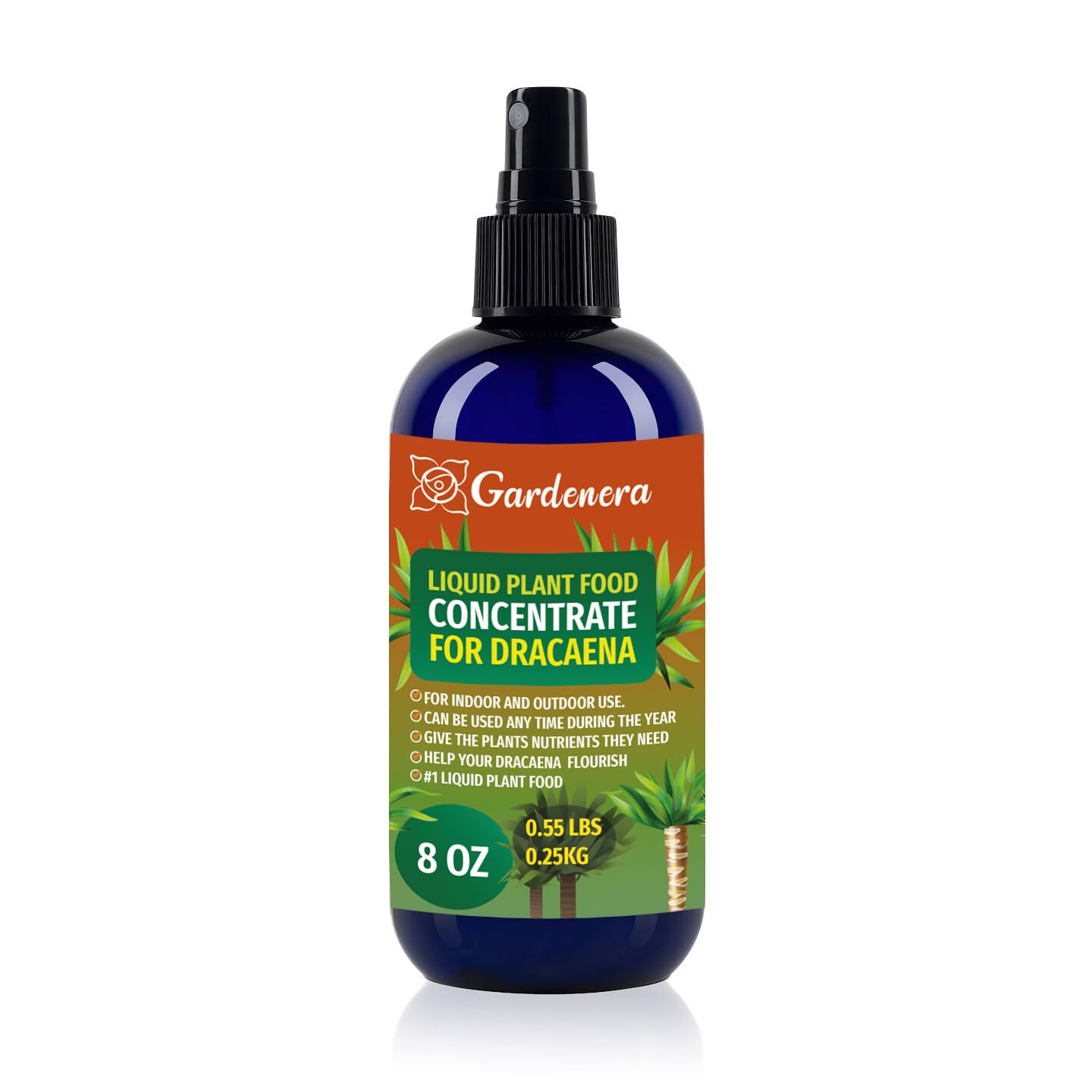 dracaena fragrans fertilizer Gardenera Professional Dracaena Spray Mist for Home Gardening | Micro-Fungi Enriched Fertilizer Mist for Healthy Leaves & Growth