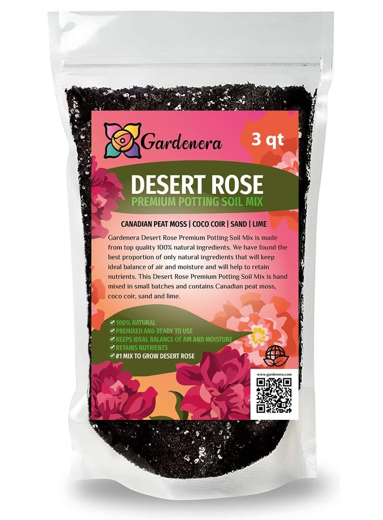 potting mix for rose cuttings Gardenera Desert Rose Potting Mix - Unleash The Full Potential of Your Adenium Plants