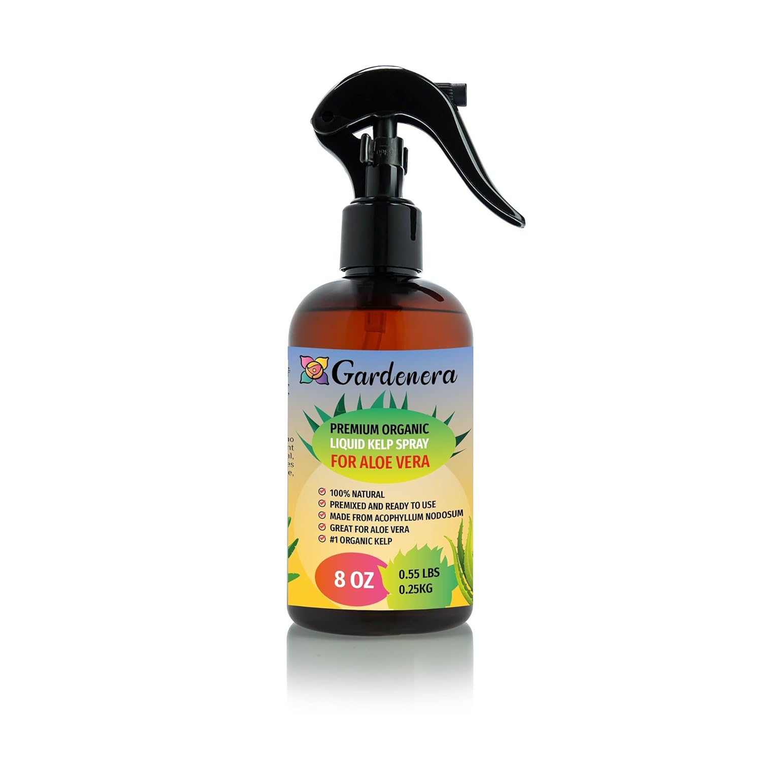 Gardenera Premium Organic Liquid Kelp Spray for ALOE VERA - 8 oz - Revitalize Your Aloe Vera with Natural Seaweed Power