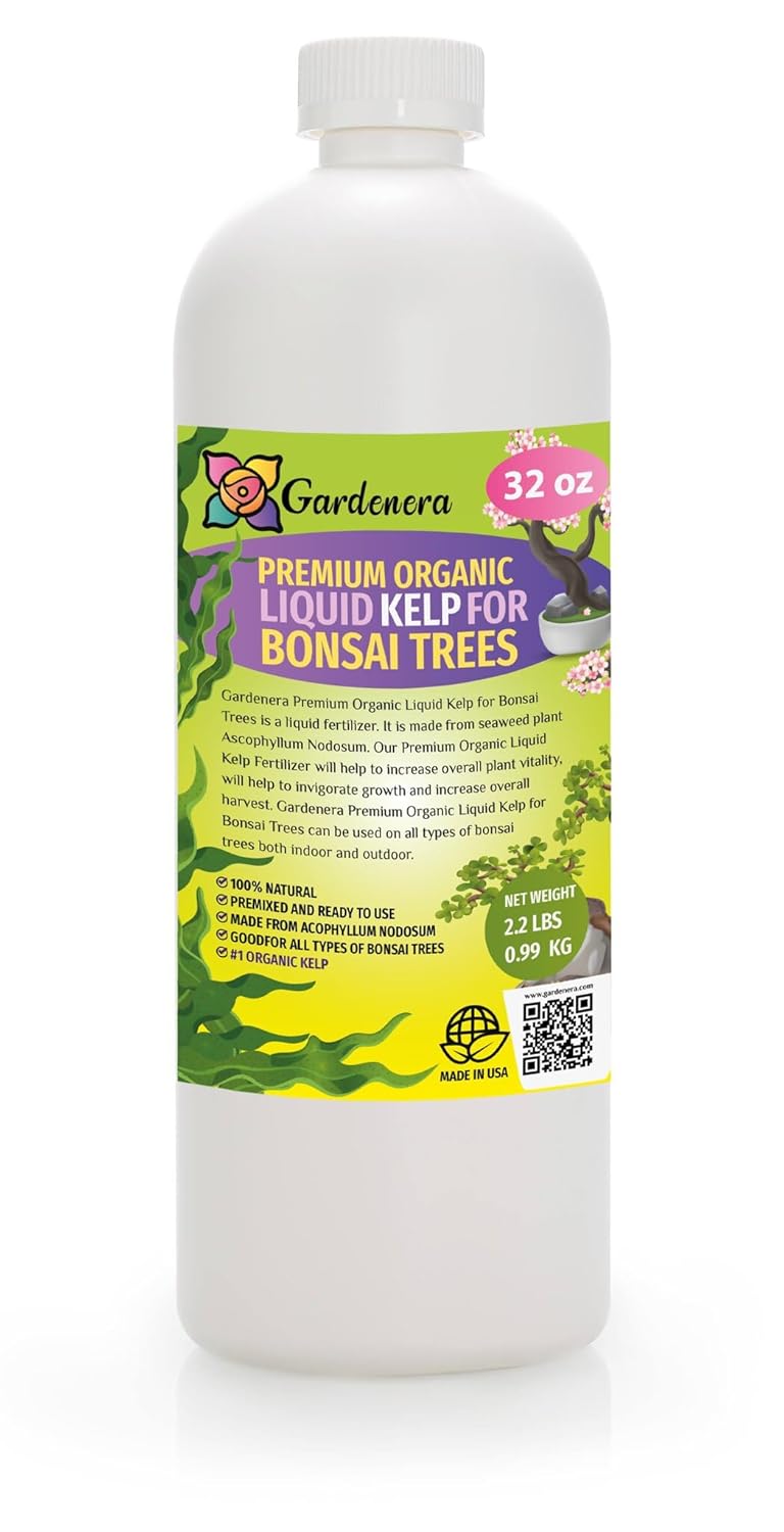 GARDENERA Bonsai Master - 32 oz - Premium Liquid Kelp Fertilizer for Stunning Bonsai Displays