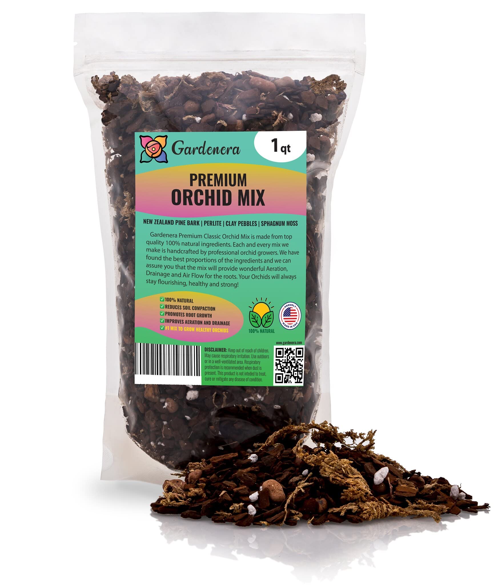 can i mix orchid mix with potting soil Organic PREMIUM Orchid Soil Mix by Gardenera - Hand Mixed Classic Sphagnum Moss Potting Soil Mix - for Phalaenopsis Orchid - 1 QUART - Made in USA