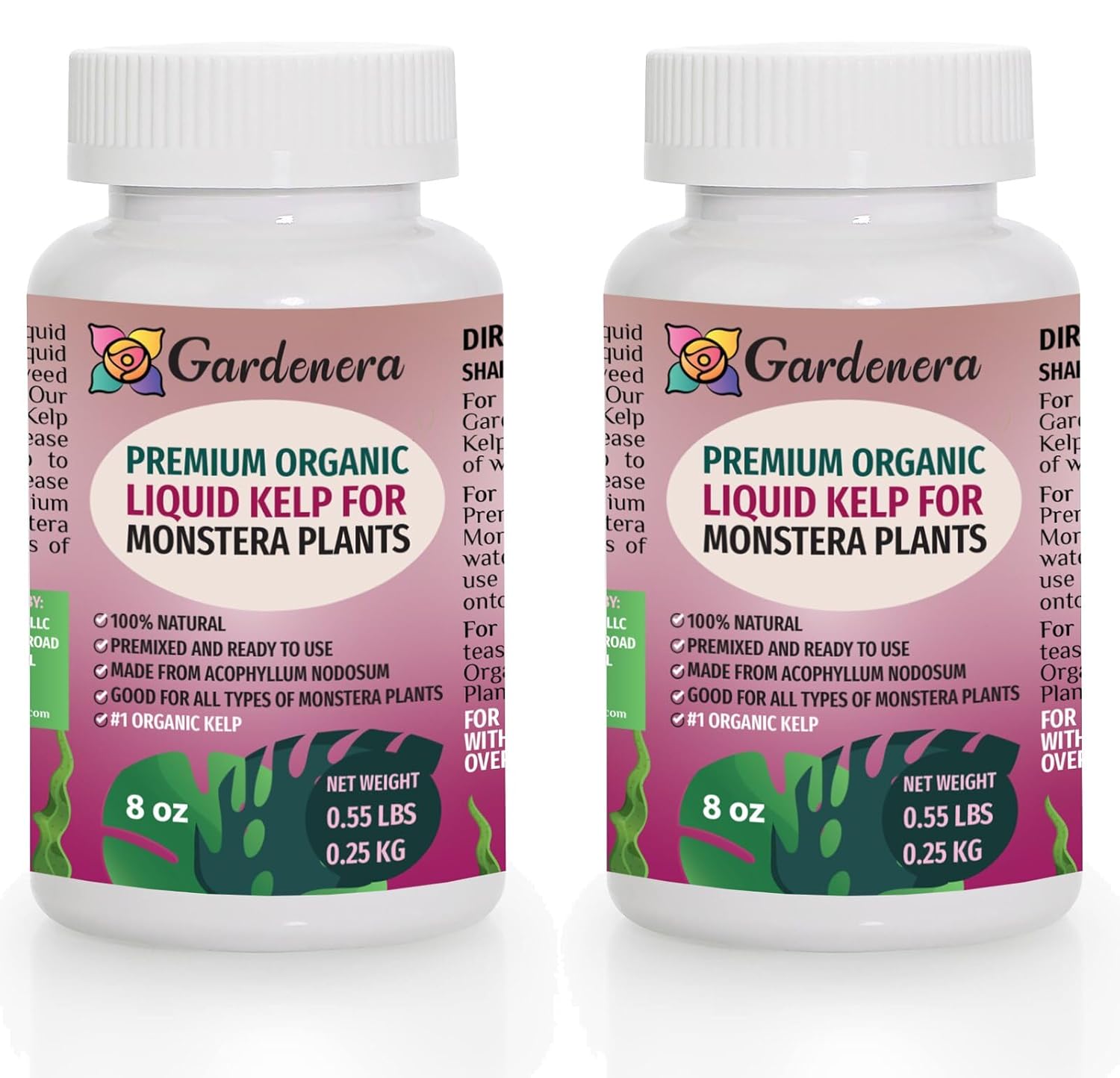 GARDENERA Monstera-Specific Organic Liquid Kelp Fertilizer - 16 oz - Boost Your Monstera's Growth and Leaf Development Naturally