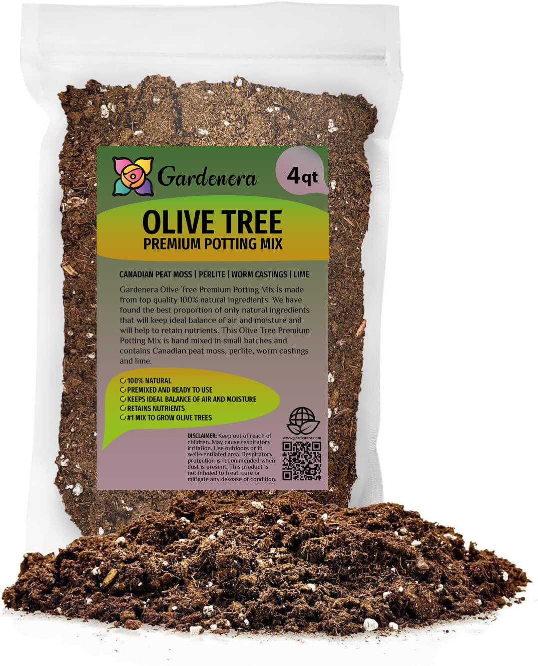 peat moss and potting mix Premium Potting Mix for Olive Trees by Gardenera - 3 QUART