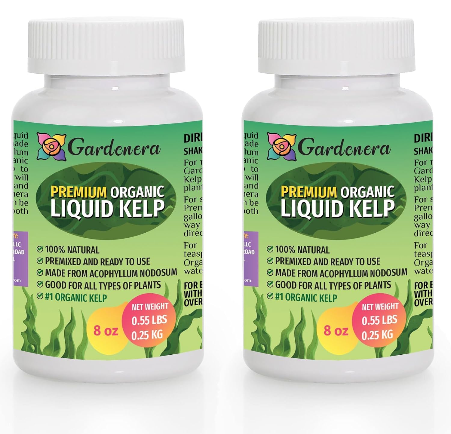 organic liquid seaweed plant fertilizer GARDENERA Natural Liquid Seaweed Premium Concentrate - 16 oz - Organic Plant Superfood for Gardening