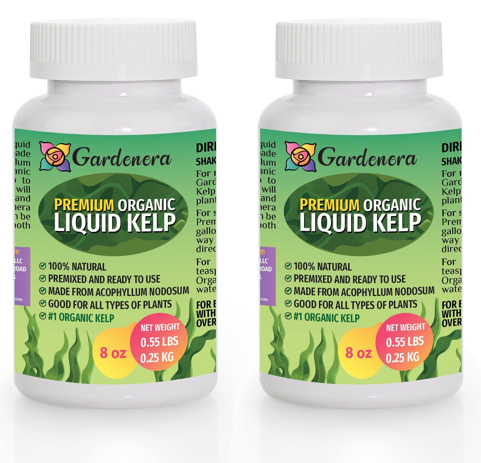 GARDENERA Natural Liquid Seaweed Premium Concentrate - 16 oz - Organic Plant Superfood for Gardening - Kelp Extract for Gardens, Lawns, Plants & Soil