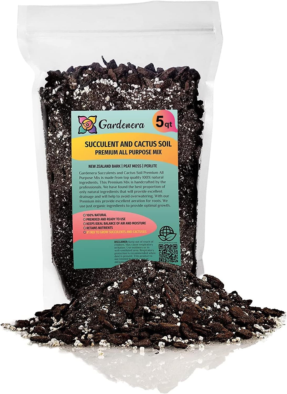 purpose of succulents Gardenera Professional Succulent Soil Premium All Purpose Blend | Pre-Mixed Ready to Use for Cactus and