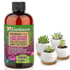 Premium Liquid SUCCULENT Plant Fertilizer - 3-1-2 Concentrate for Indoor Plants and Flowers by Gardenera | Organic Plant Food for  - 32oz