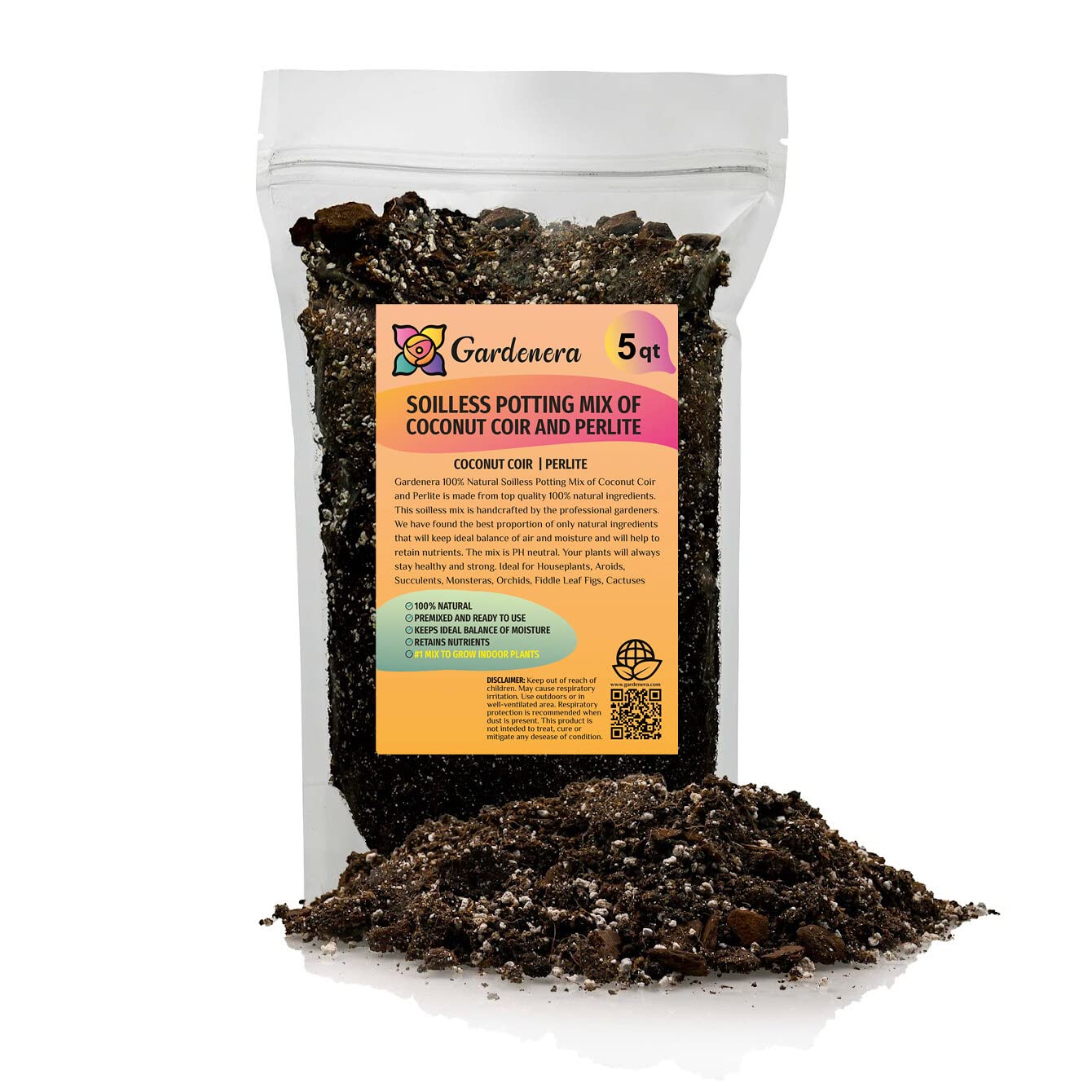 potting mix with coconut coir Premium Coco Coir and Perlite Potting Mix, Soil for Maximum Plant Growth, Perfect for Indoor and Outdoor Container Gardens by Gardenera
