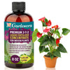 GARDENERA Premium 3-1-2 All Purpose Liquid Fertilizer Consentrate for All Indoor Plants & Flowers - Promotes Biomass Growth and Vibrant Leaf Color - 32oz Bottle