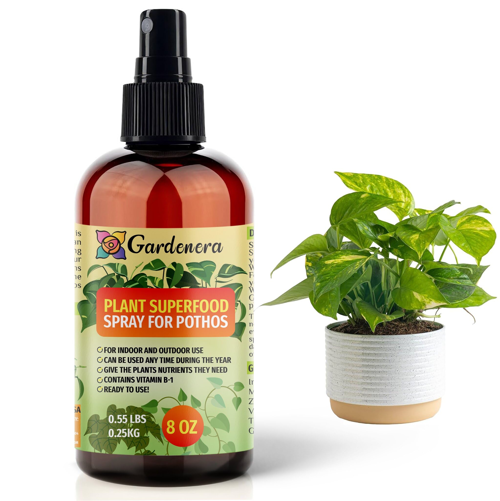 Plant Superfood for POTHOS Plants with B1 Vitamin, Glucose and Essential Minerals - Organic Plant Food Fertilizer for Indoor & Outdoor POTHOS Plant Care - 8oz