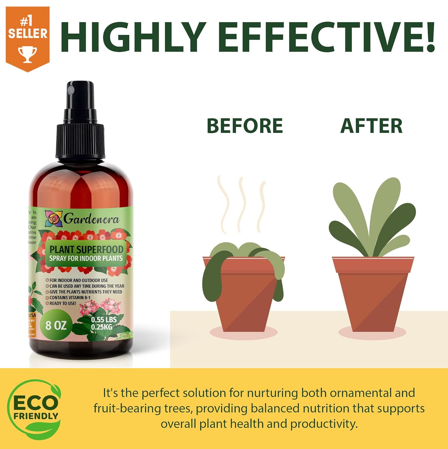 b1 plant fertilizer Plant Superfood for ORCHIDEA Plants with B1 Vitamin, Glucose and Essential Minerals