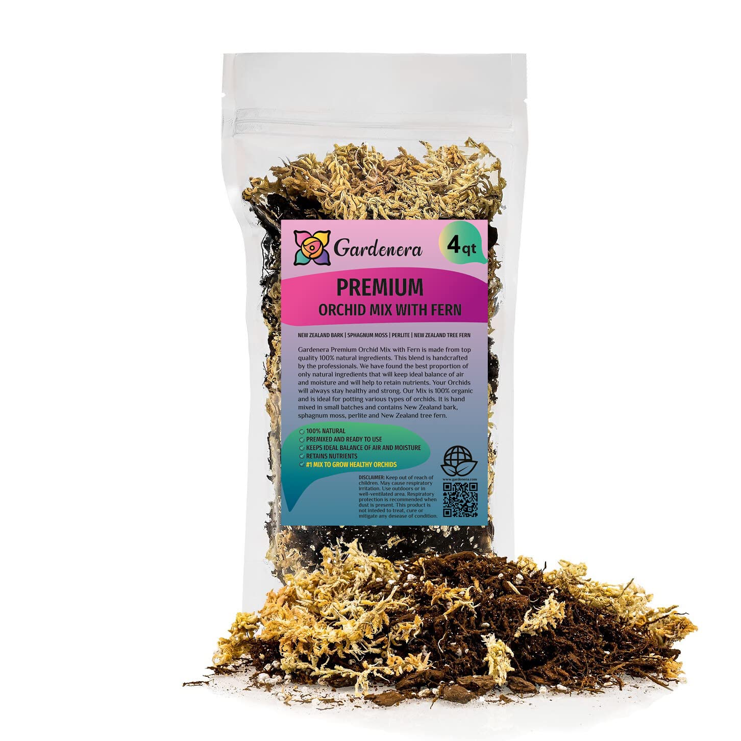 where to buy orchid potting mix near me GARDENERA Premium Orchid Potting Soil - 1 QUART - Made with The Finest Ingredients - Fern, Pine Bark, Sphagnum Moss and Perlite