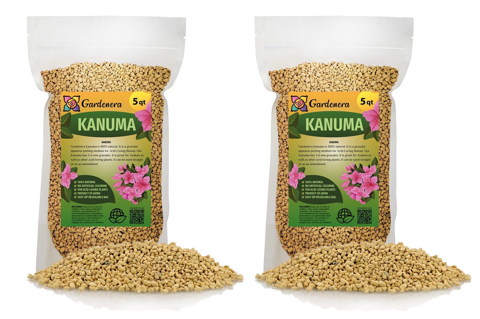 Experience The Benefits of Gardenera's Kanuma Soil Amendment - Ideal for Acid-Loving Plants and Bonsai Trees - 10 QUART