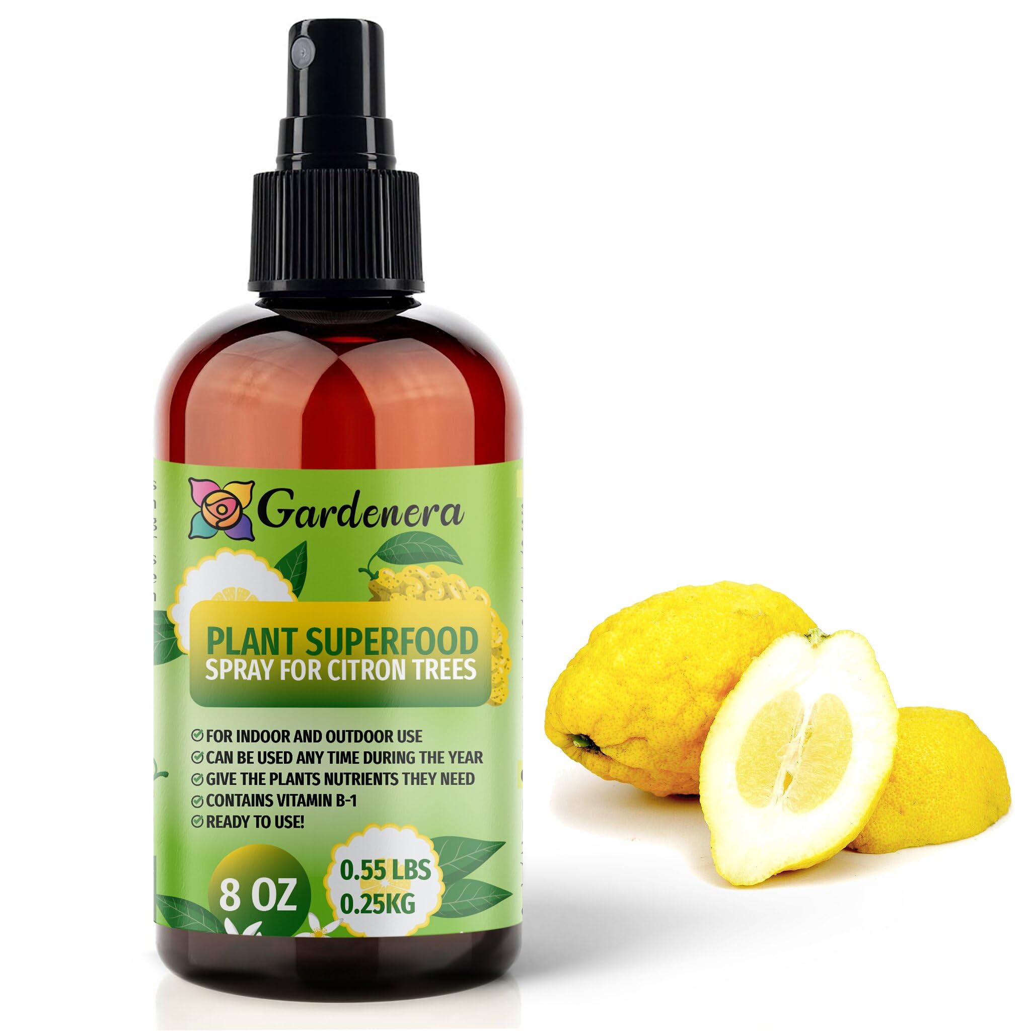 Plant Superfood for CITRON Trees with B1 Vitamin, Glucose and Essential Minerals - Organic Plant Food Fertilizer for Indoor & Outdoor CITRON Plant Care - 8oz