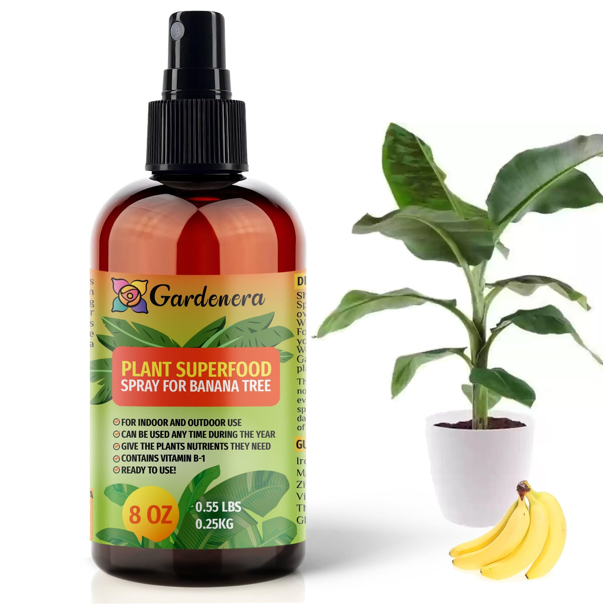 best organic fertilizer for banana plants Plant Superfood Spray for BANANA Trees with B1 Vitamin, Glucose and Essential Minerals