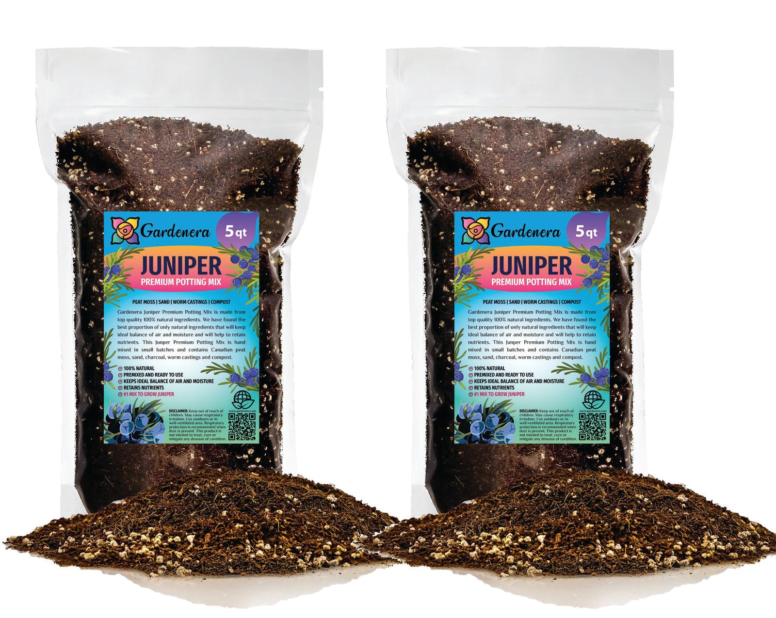the best potting soil mix GARDENERA Premium Juniper Potting Soil Mix - Perfect Balance of Nutrients, Drainage, and Aeration for Healthy Juniper Trees