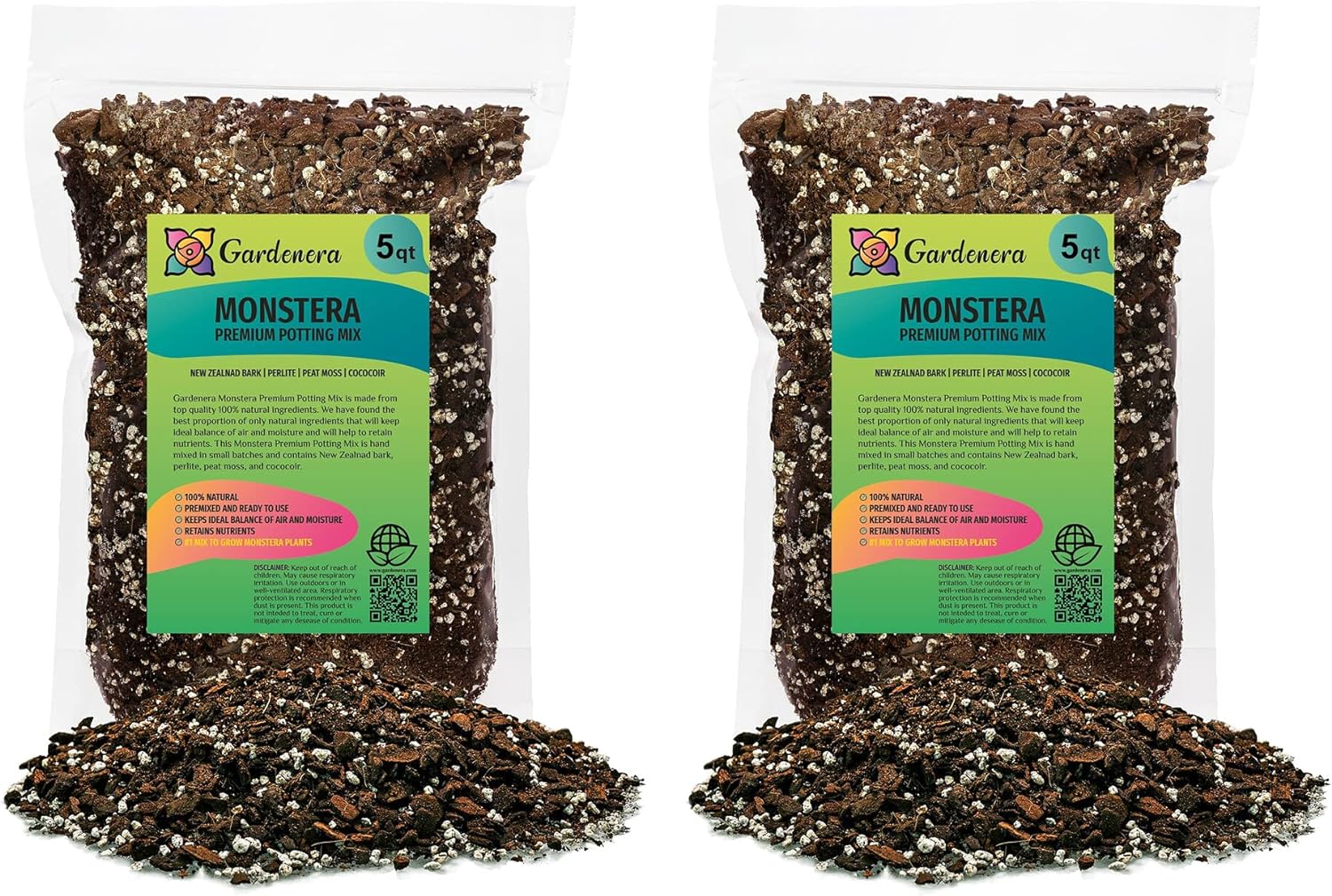 potting soil mix for monstera Gardenera Premium Monstera Potting Soil - 10 QUART