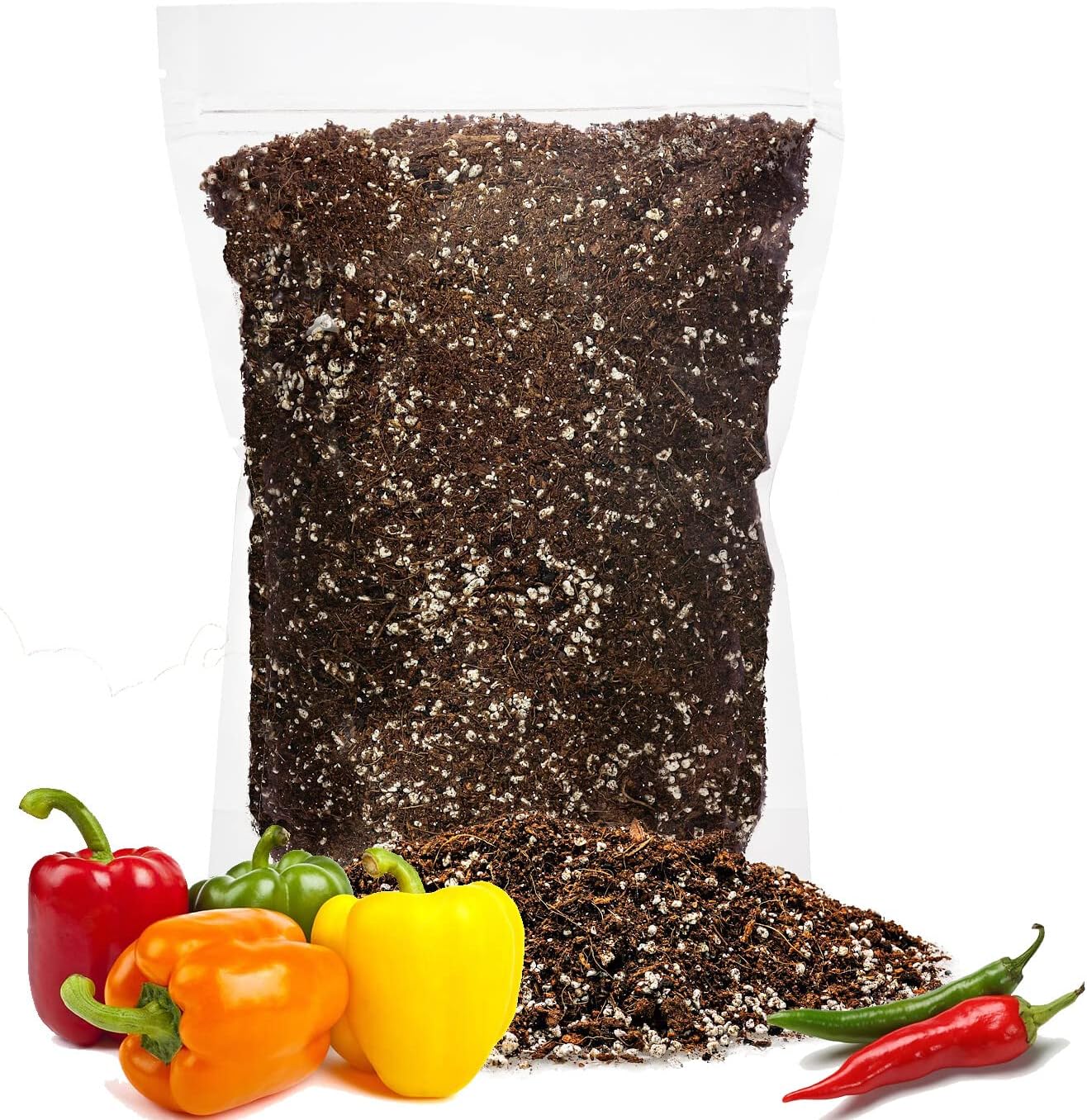 GARDENERA Premium Organic Potting Soil for Chilli and Bell Peppers - (4 Quart Bag)