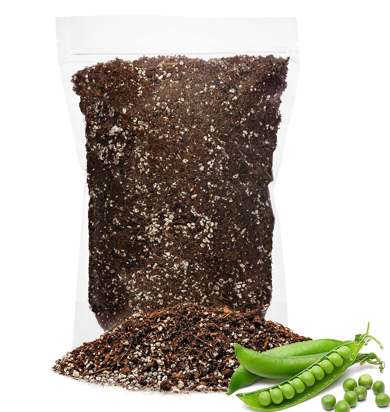 Premium Organic Potting Soil for Peas by GARDENERA - (1 Quart Bag)