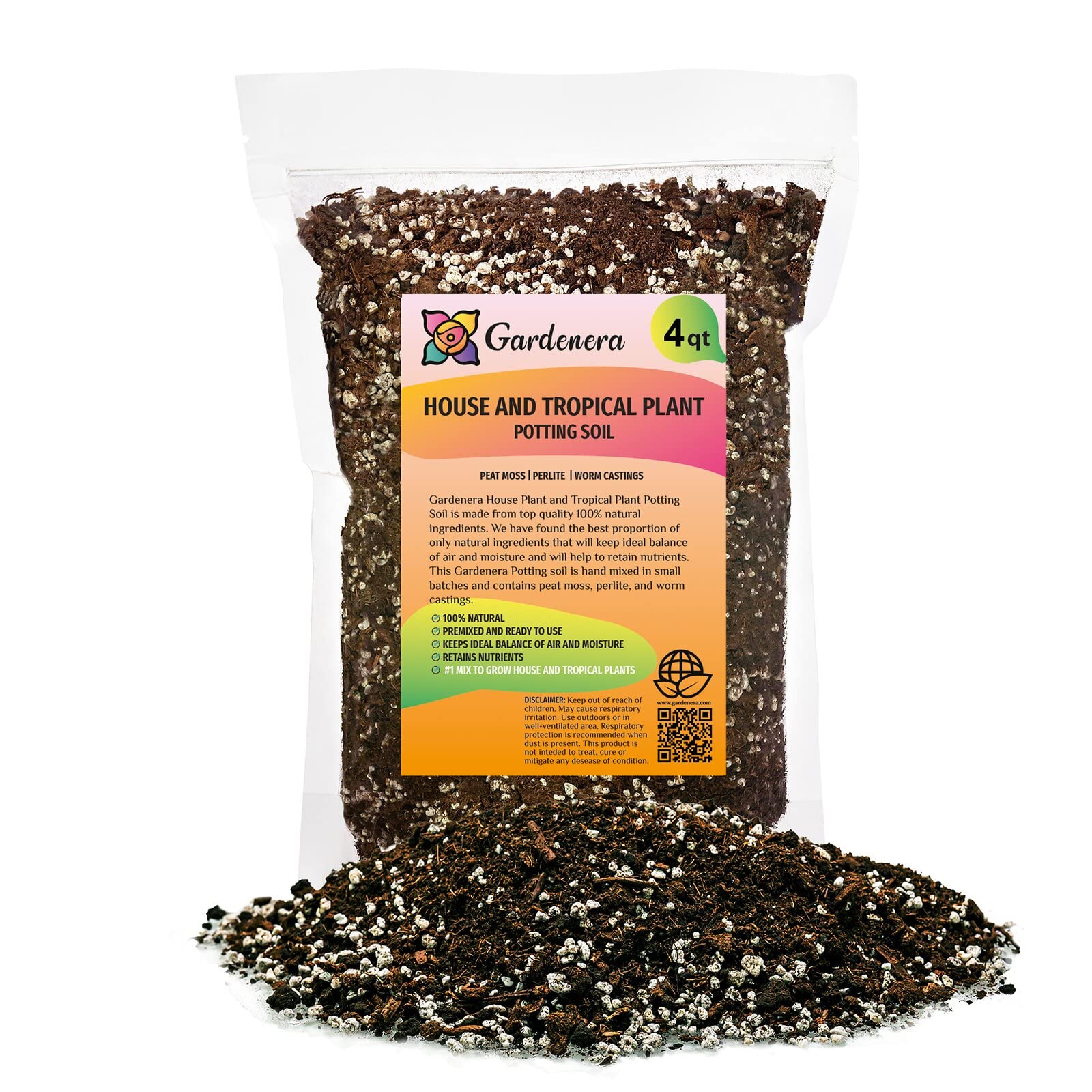 best potting soil for house plants Gardenera Premium House Plant and Tropical Plant Potting Soil - 20 QUART