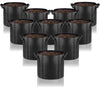 Gardenera Fabric Pots for Plants - 10-Pack 15 Gallon Grow Bags with Aeration and Handles, Great for Growing Trees and Large Shrubs