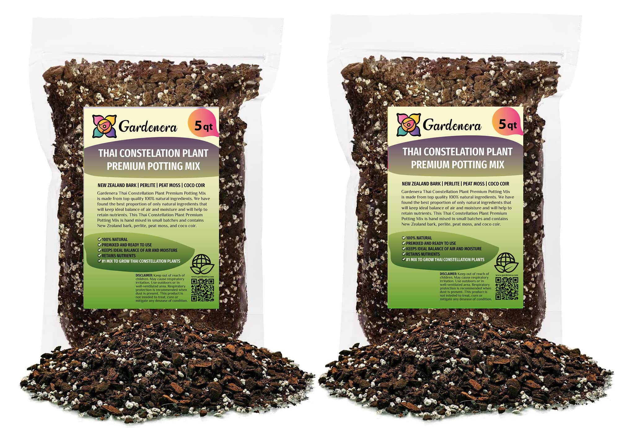 best soil for monstera thai constellation GARDENERA Thai Constellation Monstera Planting Mix - Promotes Steady Growth and Healthy Leaves