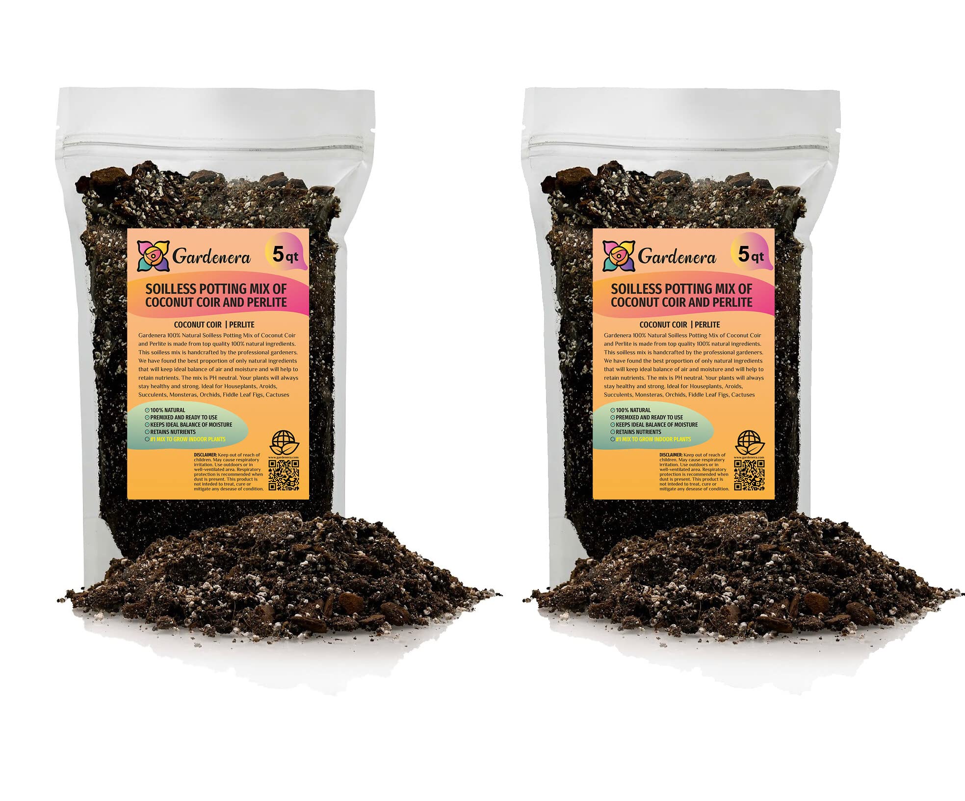 coco coir based potting mix Premium Coco Coir and Perlite Potting Mix, Soil for Maximum Plant Growth, Perfect for Indoor and Outdoor Container Gardens by Gardenera