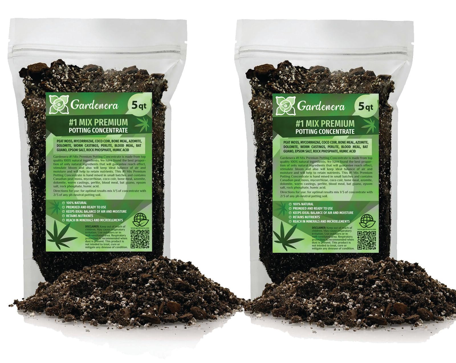 Gardenera Premium Organic Potting Soil Blend for Autoflower Plants - The Ultimate Mix for Healthy, Vibrant, and High-Yield Crops - 10 QUARTS