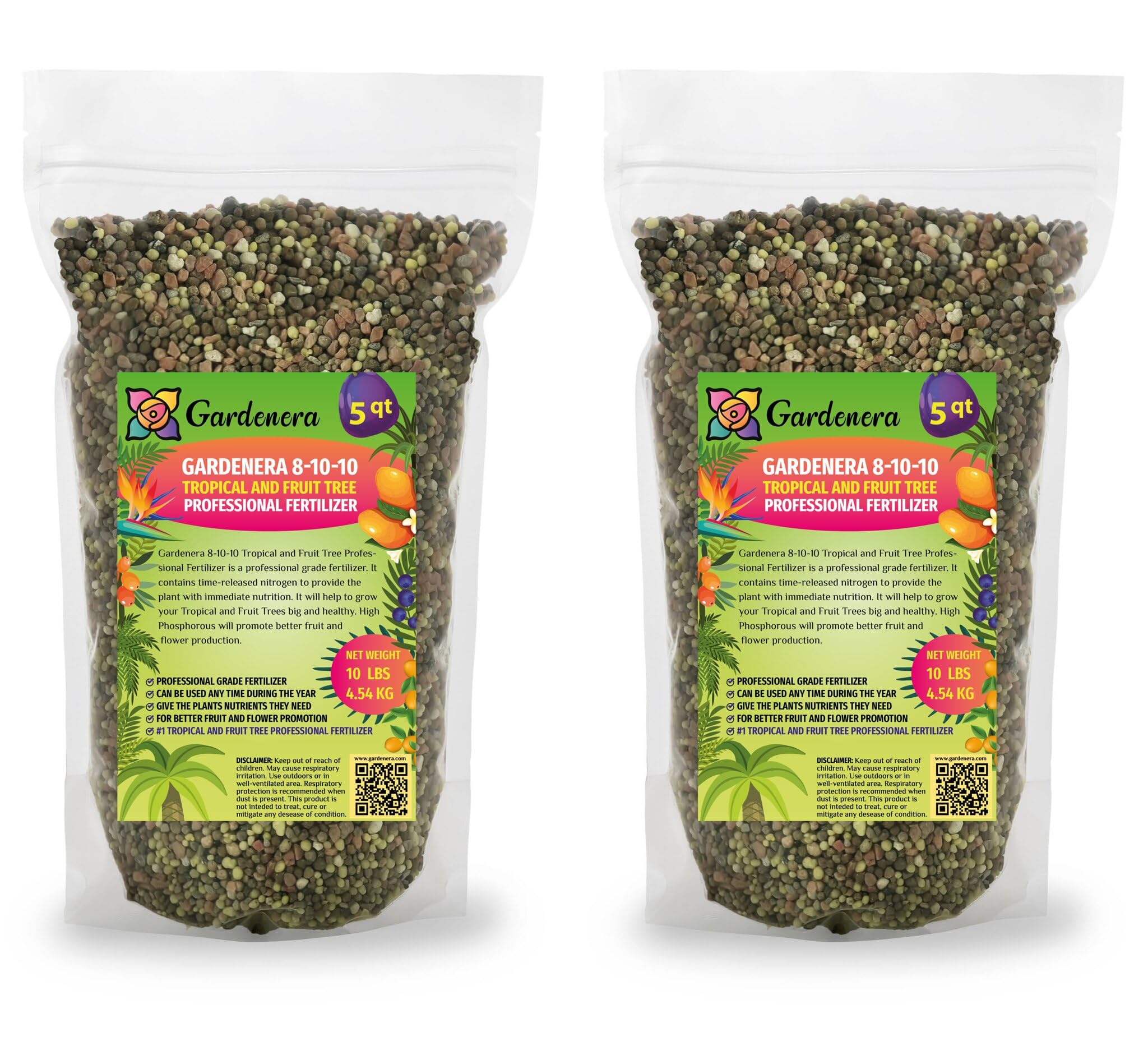 phc plant health care all-purpose 8-10-10 fertilizer GARDENERA Professional 8-10-10 All Purpose Fertilizer - Formulated for Turf, Ornamentals, Shrubs, Perennials, Annuals, Palms and Citrus Trees