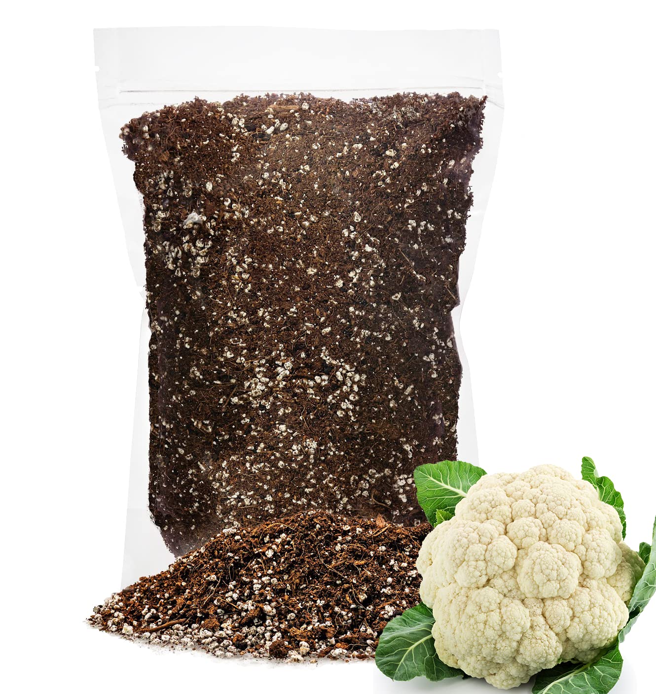 Premium Organic Potting Soil for Cauliflower by Gardenera - (1 Quart Bag)