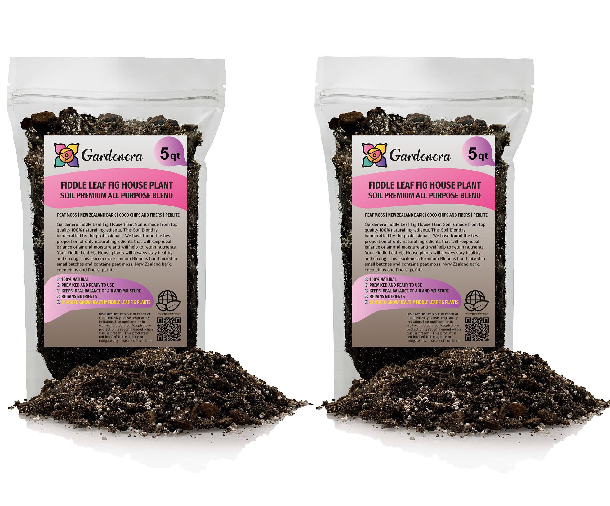 orchid soil for fiddle leaf fig Gardenera Fiddle Leaf Fig Soil Mix - 10 Quart - Premium Blend of Peat Moss, New Zealand Bark, Coco Chips, and Perlite for All Purpose Planting