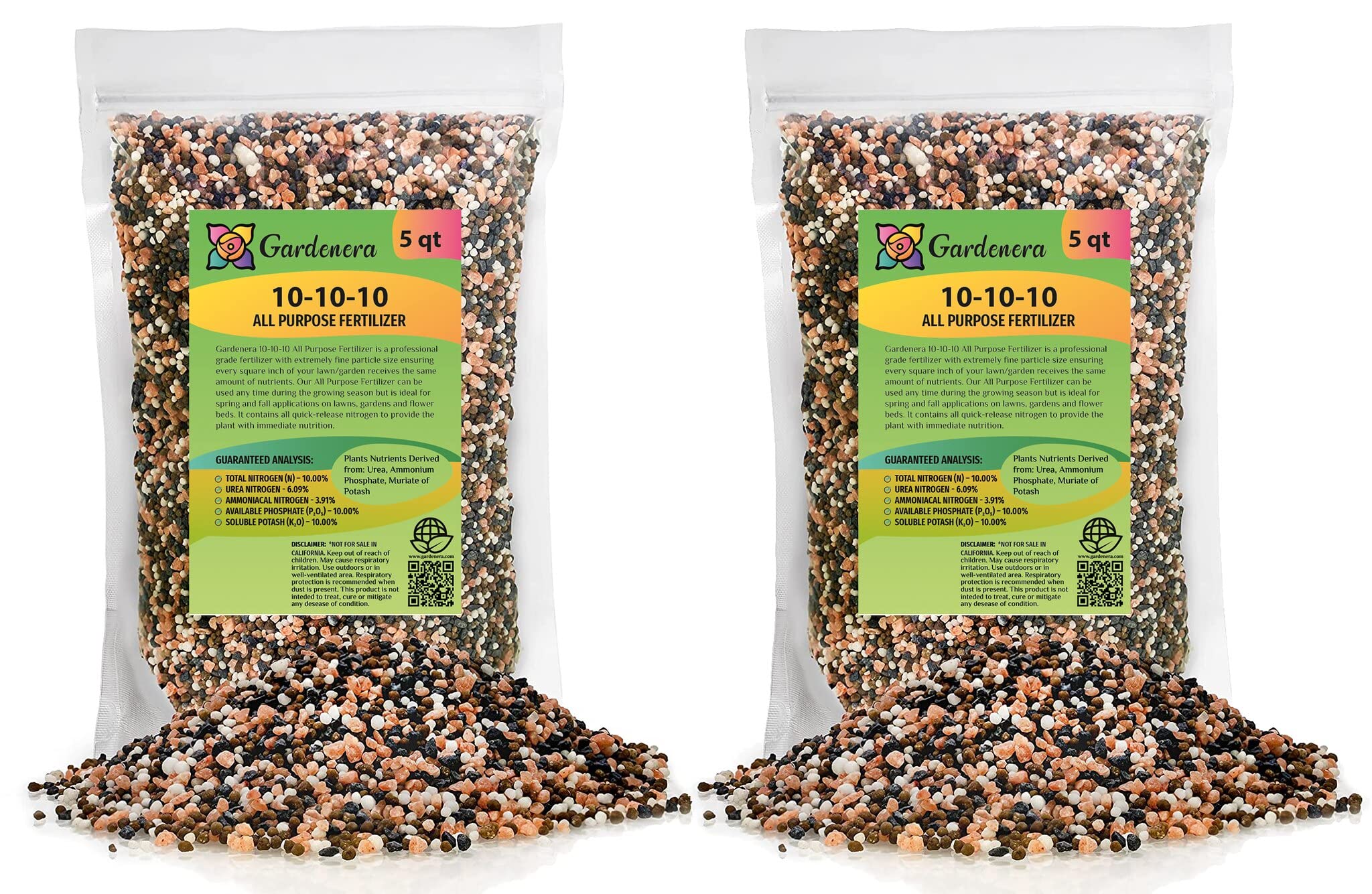 plant fertilizer 10 10 10 All-Purpose Planting and Growing Food 10-10-10 Fertilizer by Gardenera - 20 Quart - Boost Your Garden's Growth