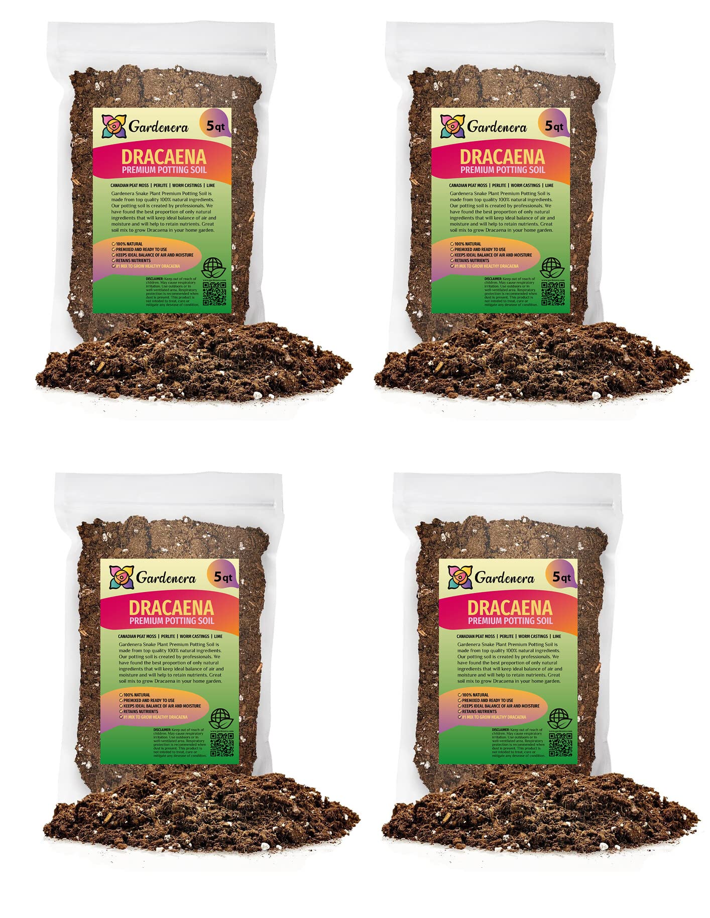 GARDENERA Premium Dracaena Potting Soil Mix - (10 Quart Bag)